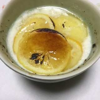 お餅と豆乳ヨーグルトのレモン風味